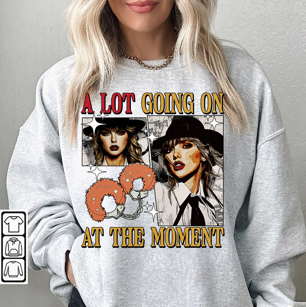 A Lot Going On At The Moment Shirt, Retro Vintage Eras Aesthetic, Concert Music Lover