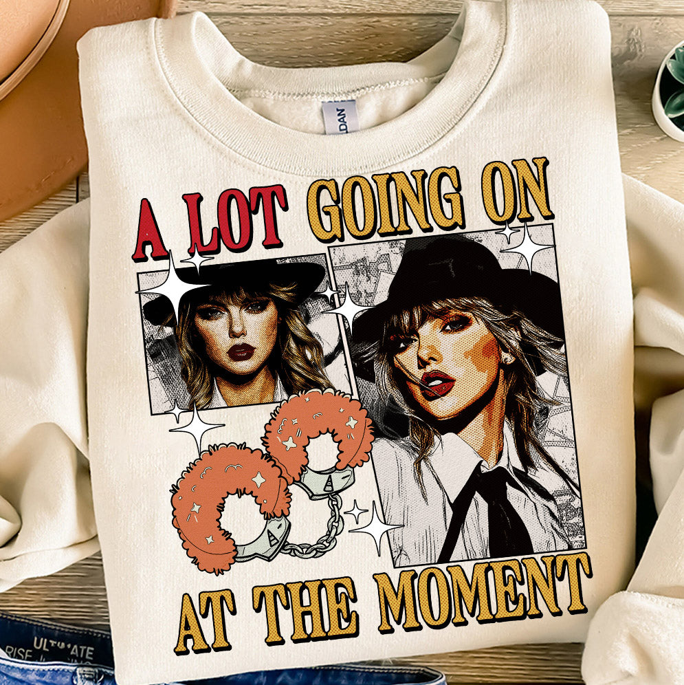 A Lot Going On At The Moment Shirt, Retro Vintage Eras Aesthetic, Concert Music Lover