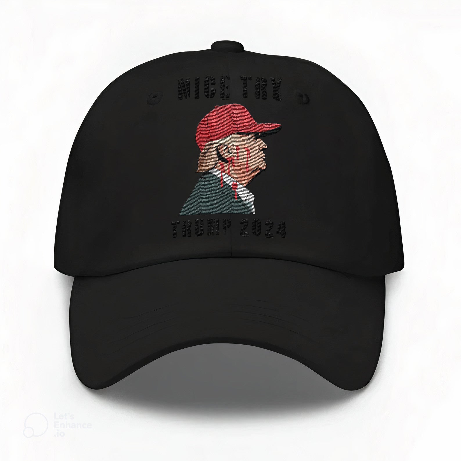 Nice Try Trump 2024 Embroidered Hat #27 Tu4