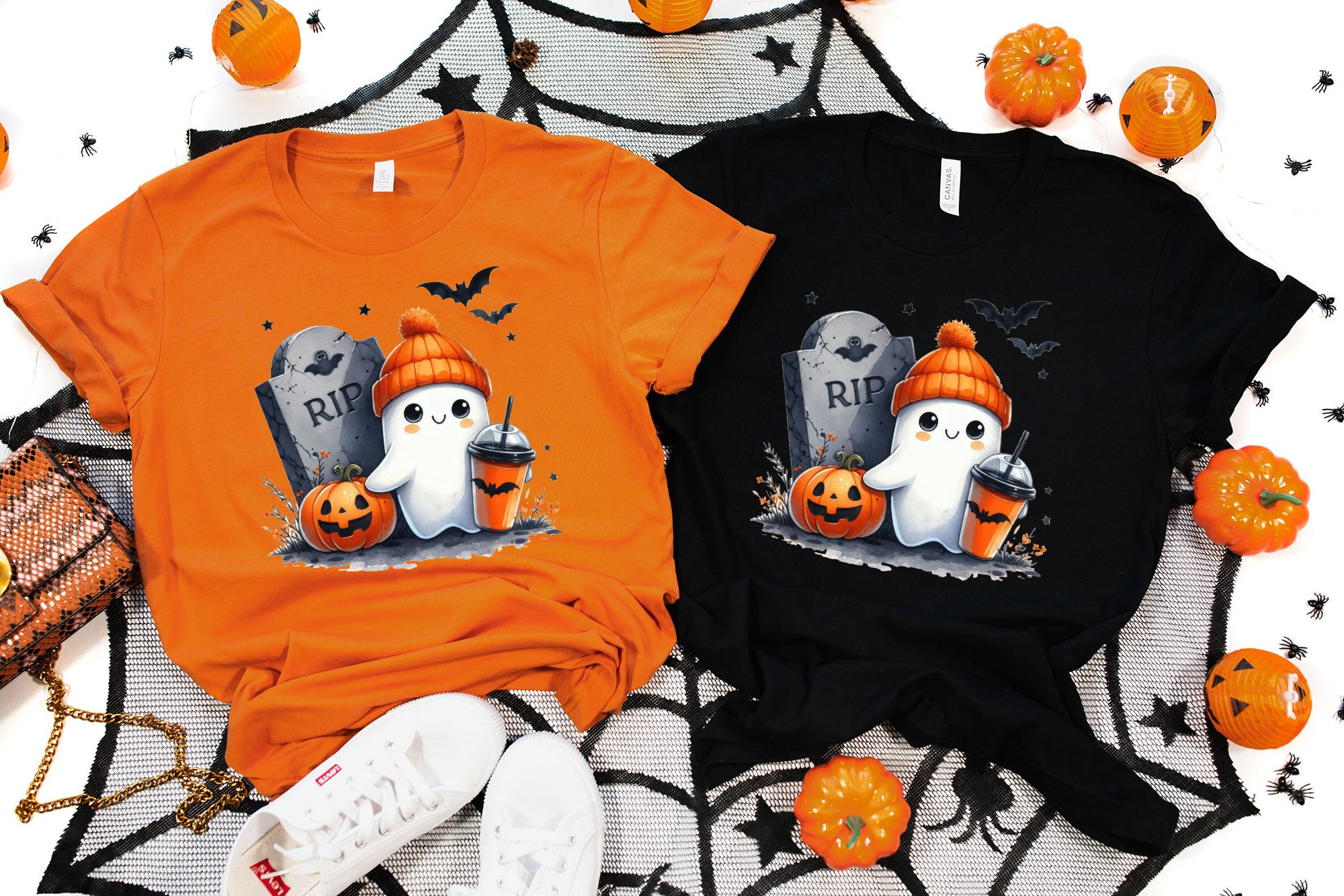 Halloween Ghost Shirt, Cute Ghost Shirt, Womens Halloween Shirt, Cute Fall Shirt, Spooky Season Shirt HW2507 11