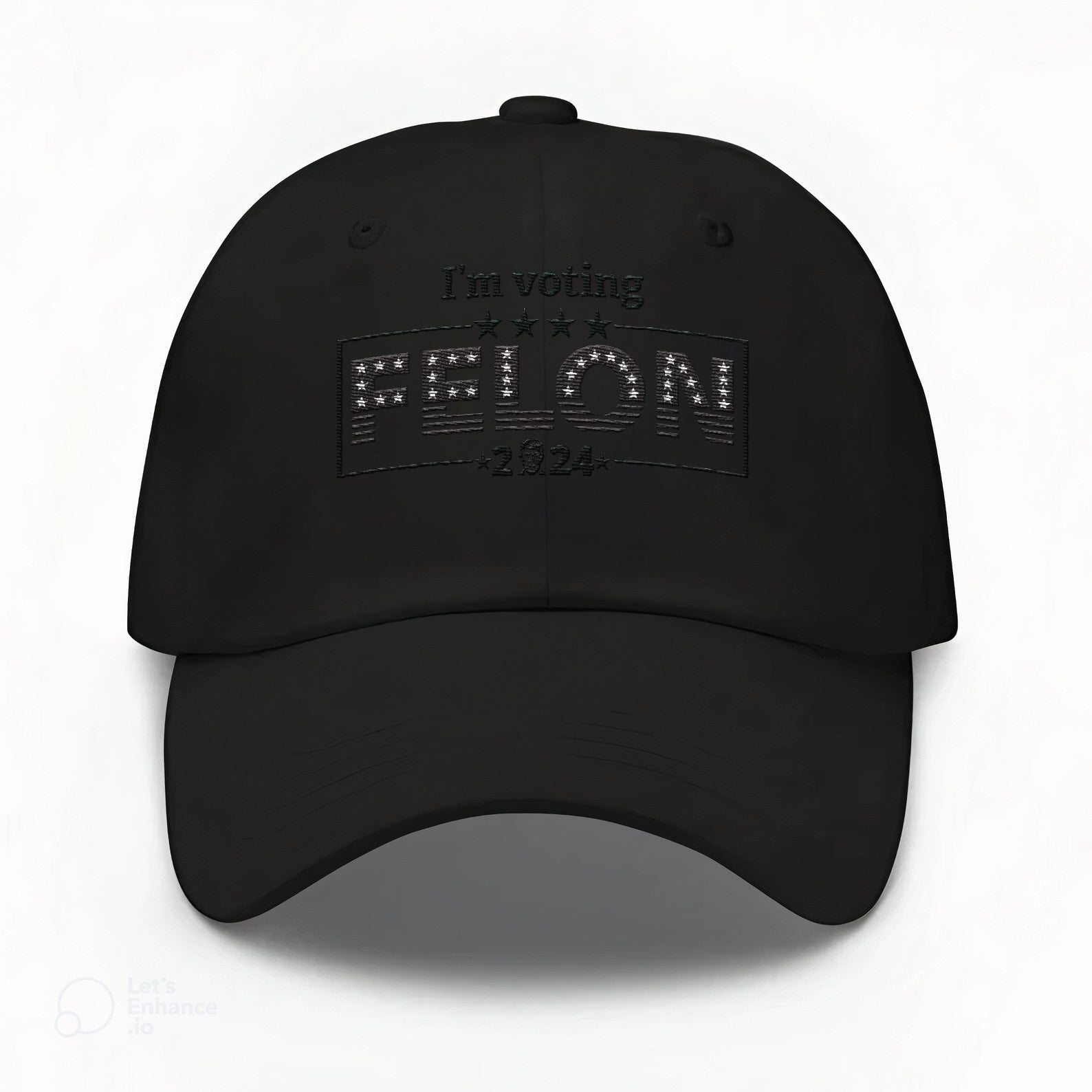 Voting Felon 2024 Black Embroidered Hat #26 Tu4