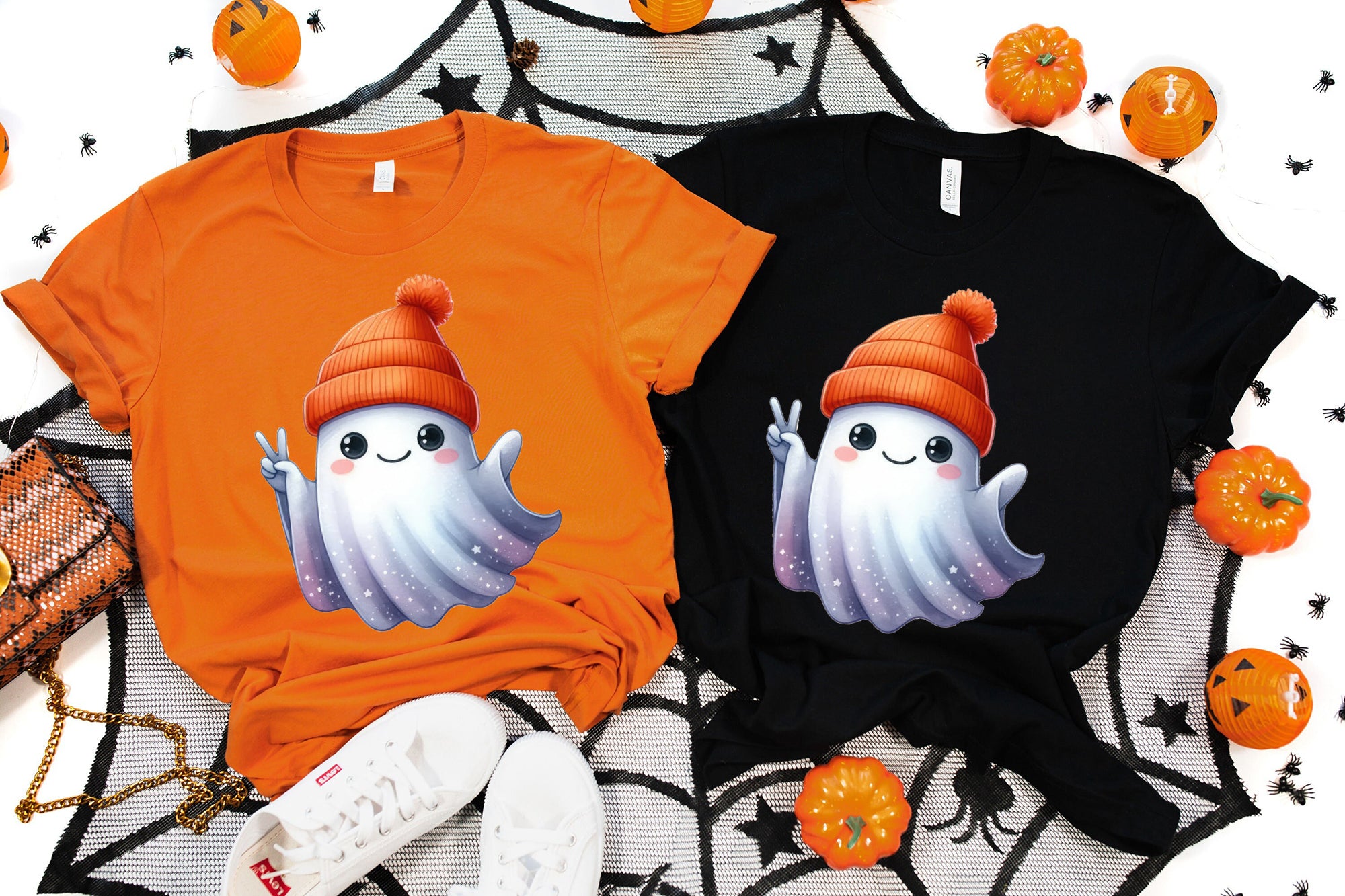 Halloween Ghost Shirt, Cute Ghost Shirt, Womens Halloween Shirt, Cute Fall Shirt, Spooky Season Shirt HW2507 06