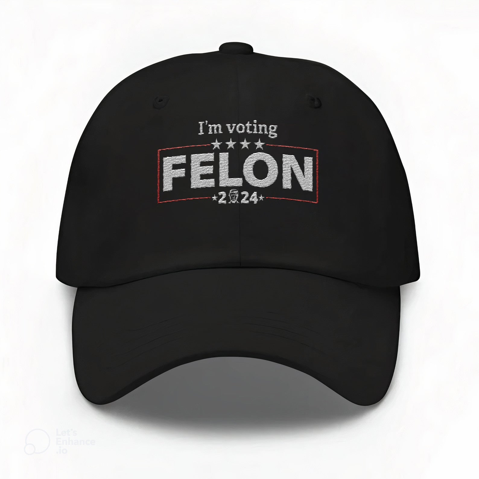 Voting For The Felon Trump 24 Embroidered Hat #36 Tu4