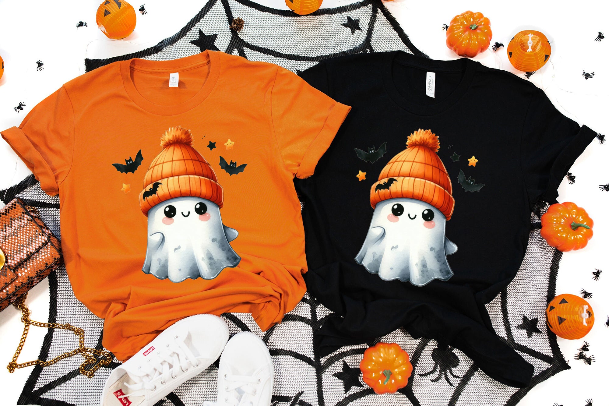 Halloween Ghost Shirt, Cute Ghost Shirt, Womens Halloween Shirt, Cute Fall Shirt, Spooky Season Shirt HW2507 05