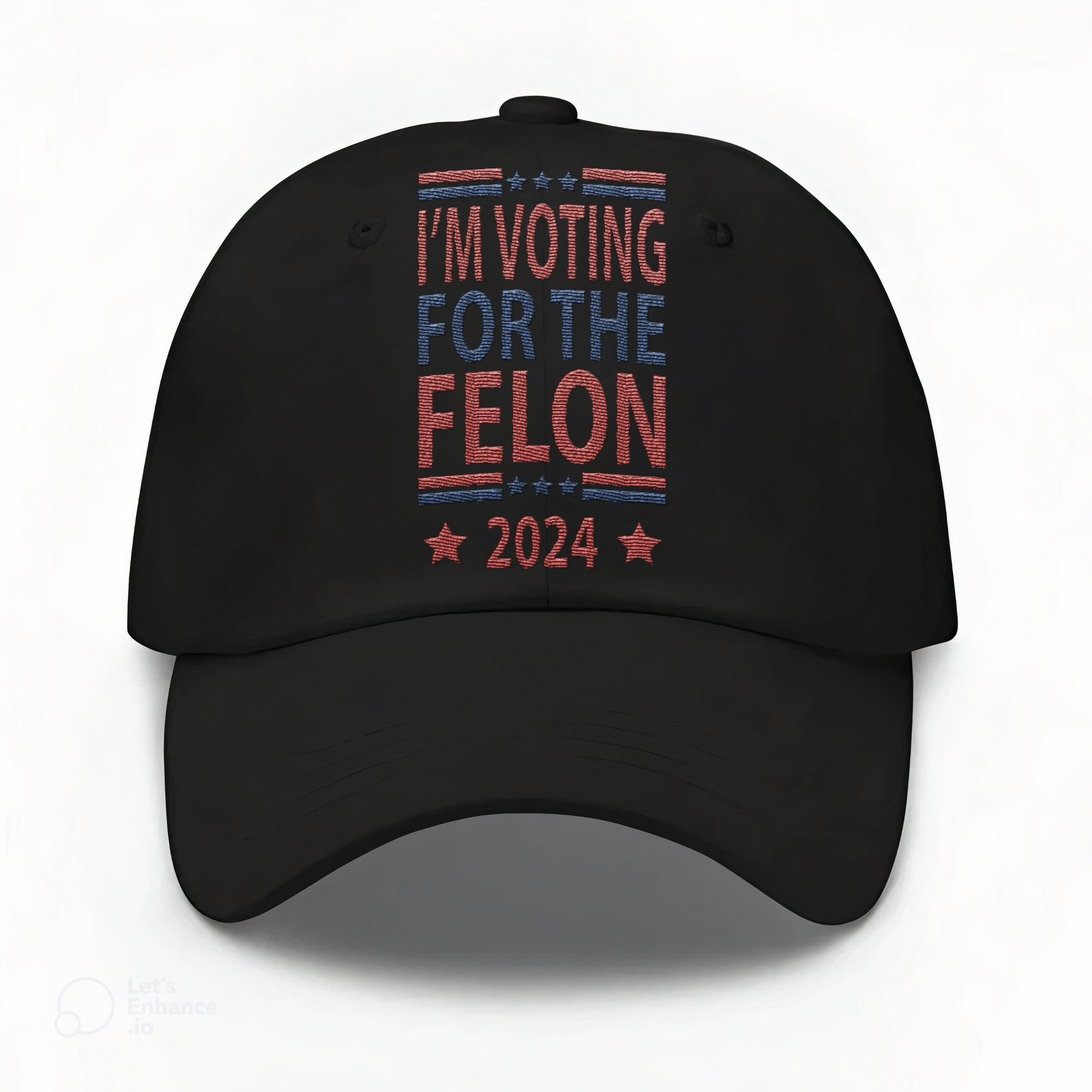 Voting For The Felon 2024 Embroidered Hat #20 Tu4