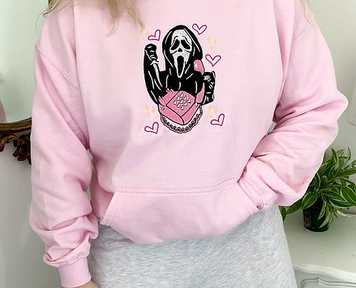 Pink scream hoodie EMHA2808