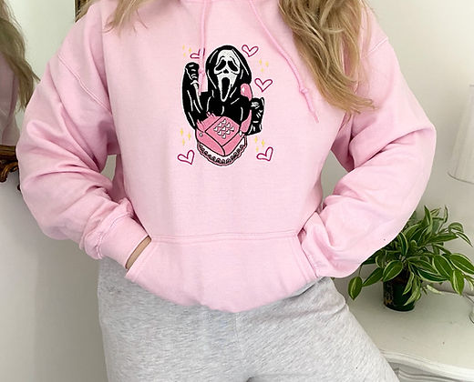 Pink scream hoodie EMHA2808