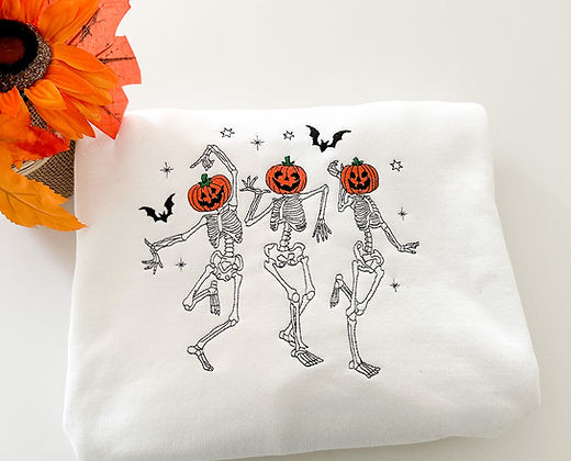 Pumpkin Skeletons sweater EMHA2808