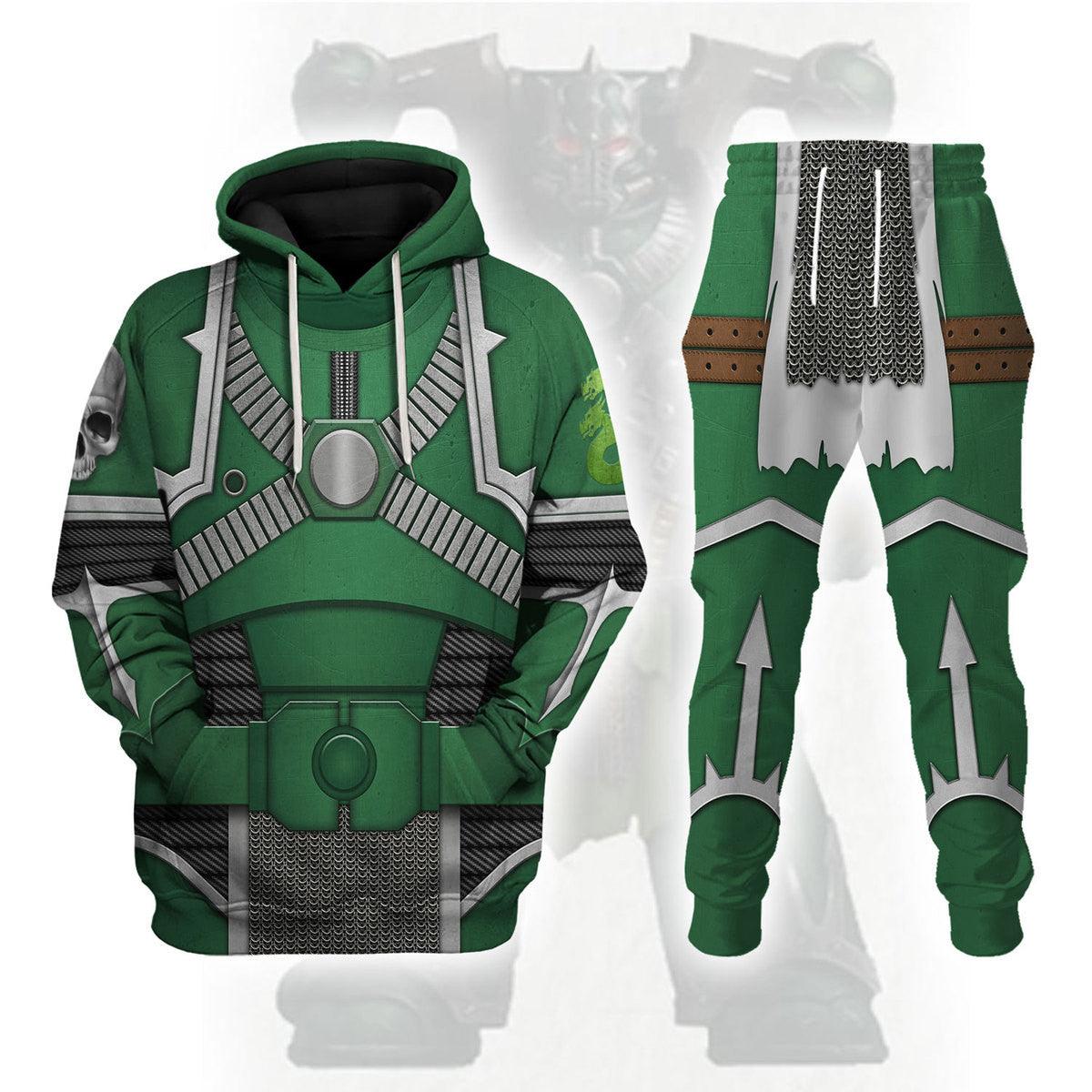 Alpha Legion Colour Scheme Warhammer Costume Hoodie Jogger,Alpha Legion Colour Scheme Marines Cosplay 3D Hoodie Pants, Warhammer 3D Tracksuit 