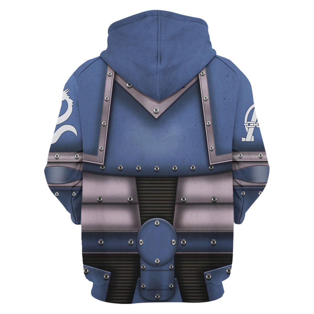 Alpha Legion Marines Salamanders  Warhammer Costume Hoodie Jogger, Alpha Legion Marines Salamanders Space Marines Cosplay 3D Hoodie Pants, Warhammer 3D Tracksuit, Warhammer Game Outfit TQT2