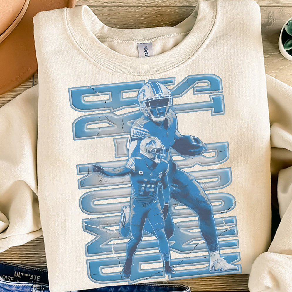 Amon-Ra St. Brown Graphic T-Shirt, Perfect Gift for Lions Fans, Detroit Football