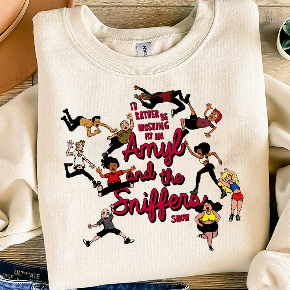 Amyl And The Sniffers Mosh Pit Shirt, Sweatshirt, Hoodie And TankTop