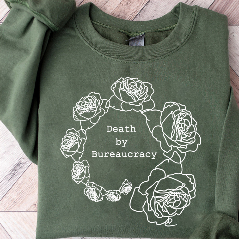 Anna Hitrova wear Death by Bureaucracy T-Shirts, Sweatshirt, Hoodie