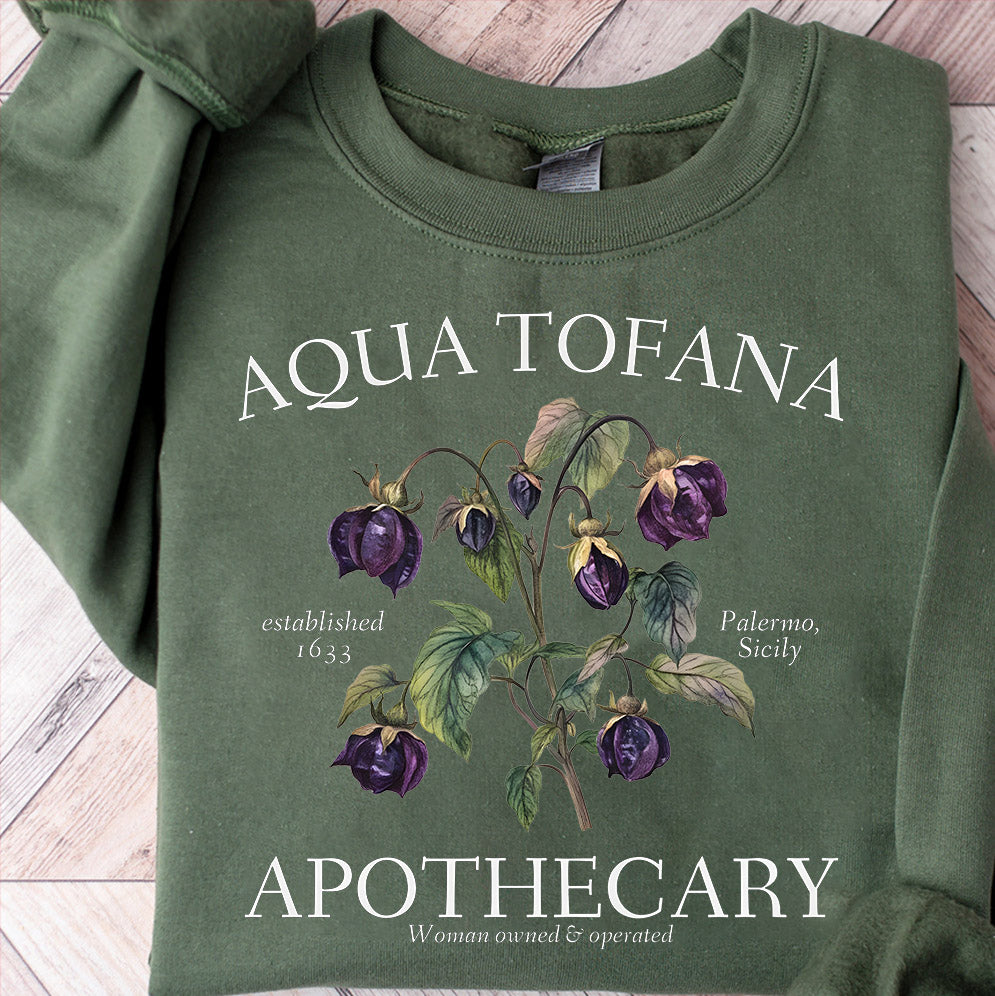 Aqua Tofana Apothecary Sweatshirt Giulia Feminist Reproductive Rights Smash the Patriarchy My Body My Choice Pro Roe