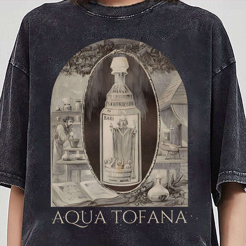 Aqua Tofana Shirt, Female Rage, Angry Feminist Gift, Women's Reproductive Rights, Poison The Patriarchy