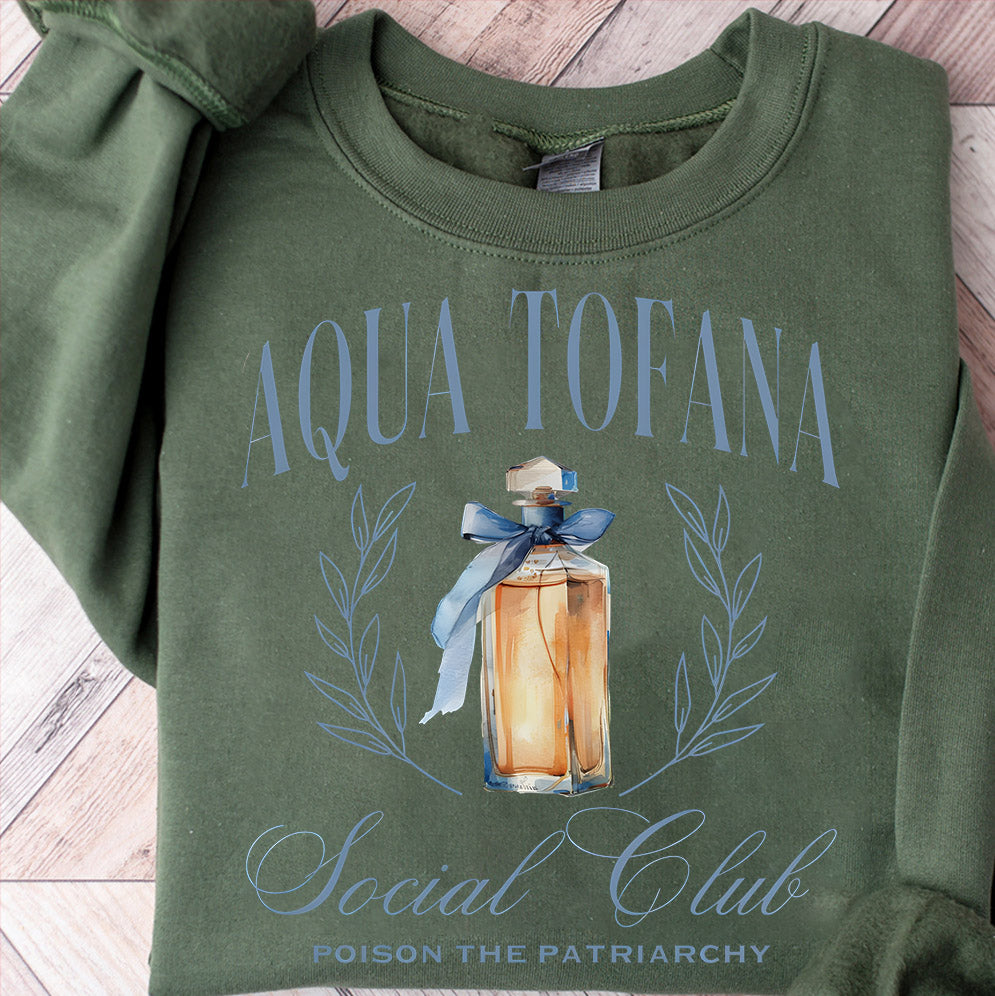 Aqua Tofana Social Club Shirt, Female Rage, Angry Feminist Gift, Women's Reproductive Rights, Poison Patriarchy