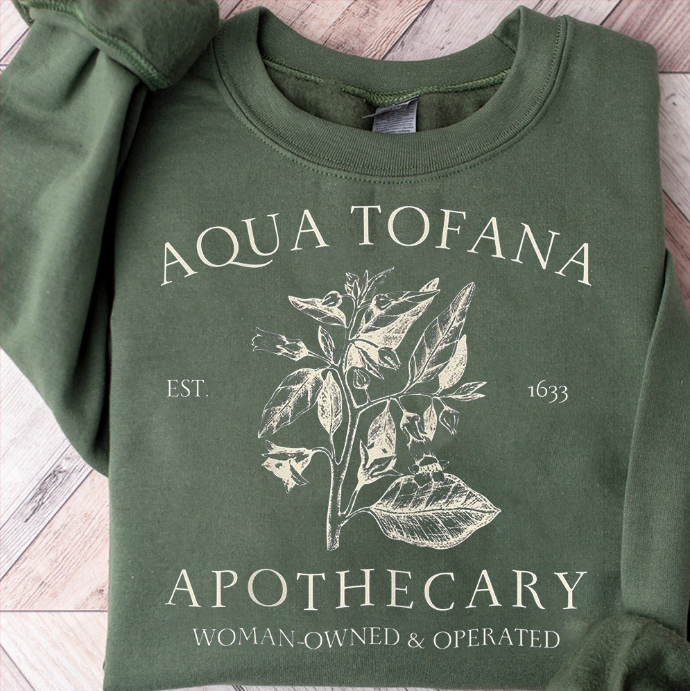 Aqua Tofana Sweatshirt, Giulia Tofana Apothecary Sweatshirt, Funny Feminist Pro Choice Sweatshirt, My Body My Choice