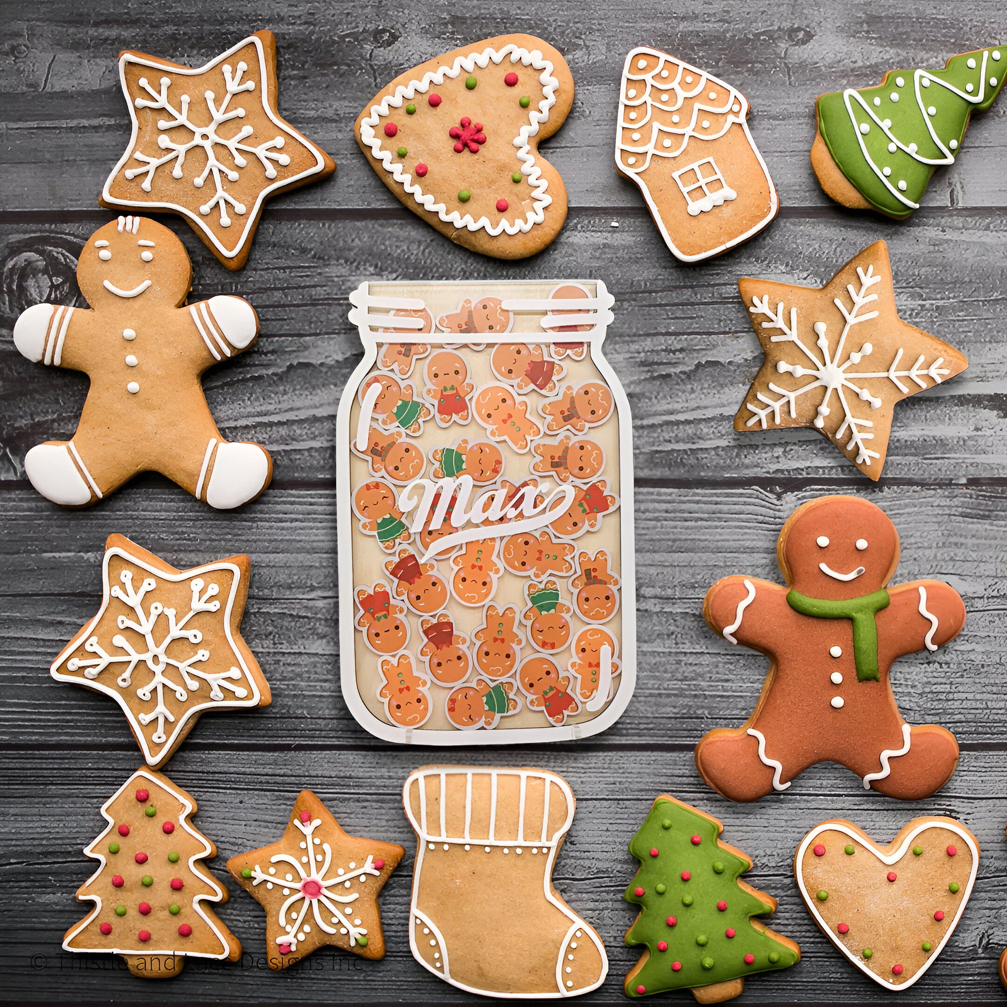 Gingerbread man jar reward jar tokens, personalized reward jar magnet, reward system, santa reward tokens, gift for kids, class reward jar rejar