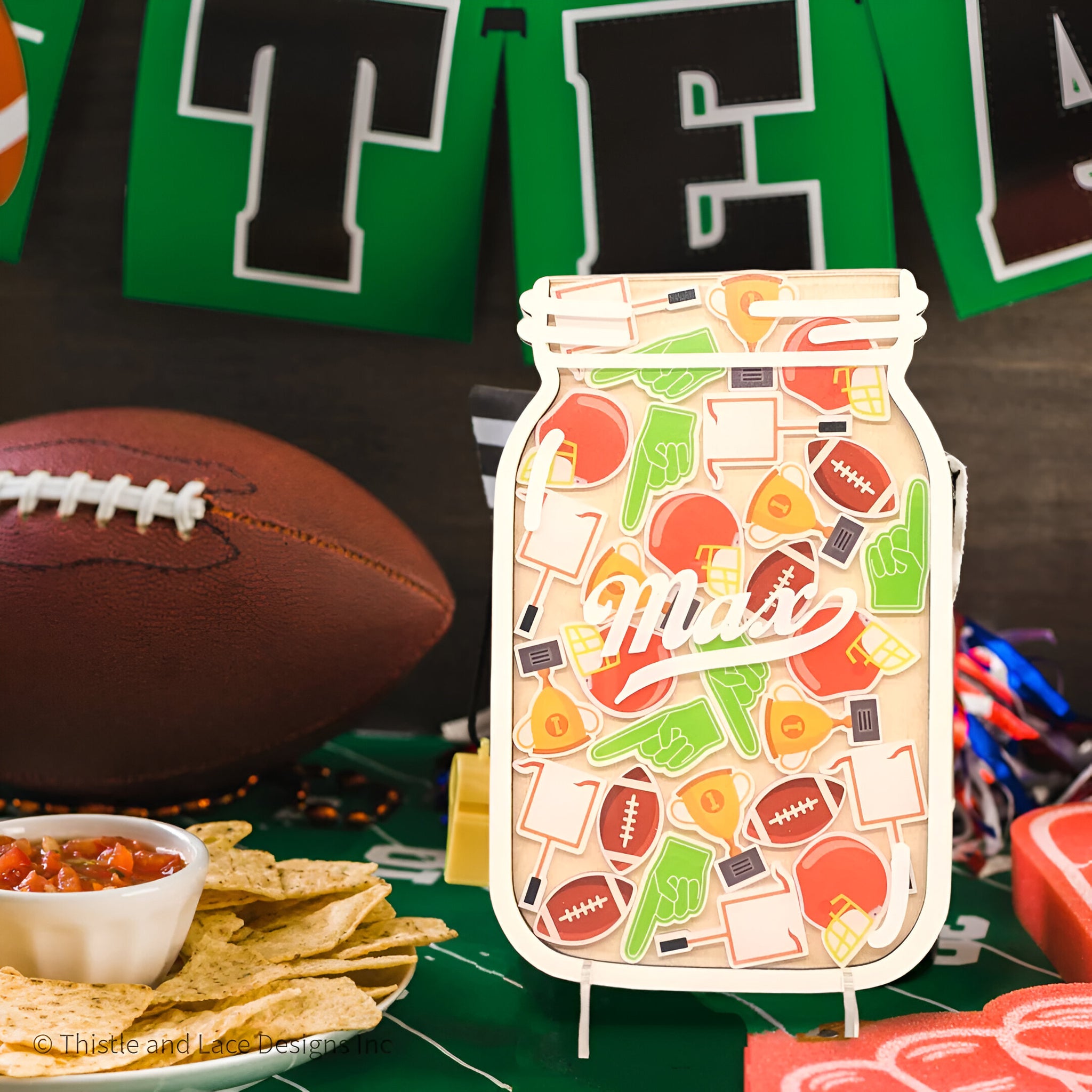 Football fan reward jar tokens, personalized reward jars, magnetic reward jar, sport reward tokens, gift for kids, class reward jar magnet rejar