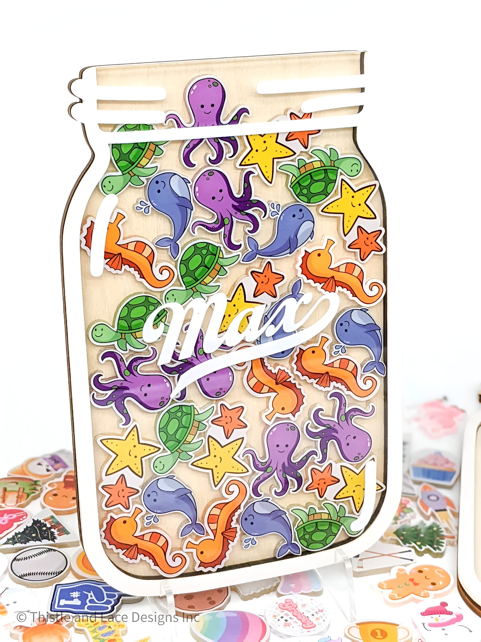 Sea animal reward jar tokens, personalized reward jar, reward system, reward tokens, reward chart, gift for kids, class reward jar rejar