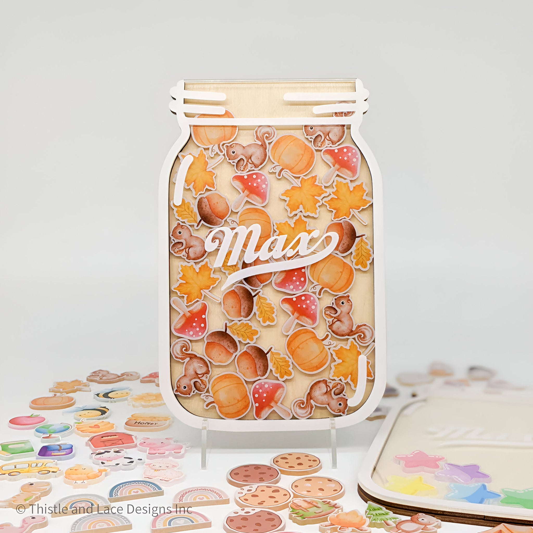 Fall reward jar tokens, personalized reward jar, reward system, reward tokens, reward chart, gift for kids, class reward jar, back to school rejar