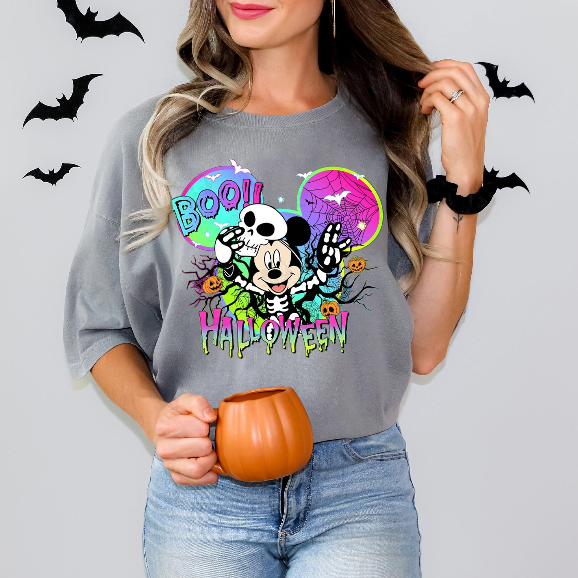 Mouse And Friend Halloween 2024 Shirt Bundle, Not So Scary Halloween Shirt, Family Halloween Shirts Shirt DH2407 30