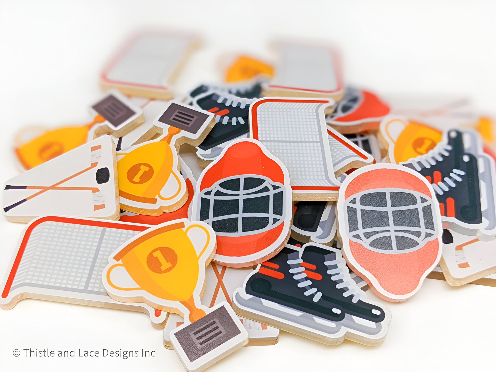 Hockey themed reward jar tokens, personalized reward jars, magnetic reward jar, ice hockey gift for boys, gift for kids, magnet reward jar rejar