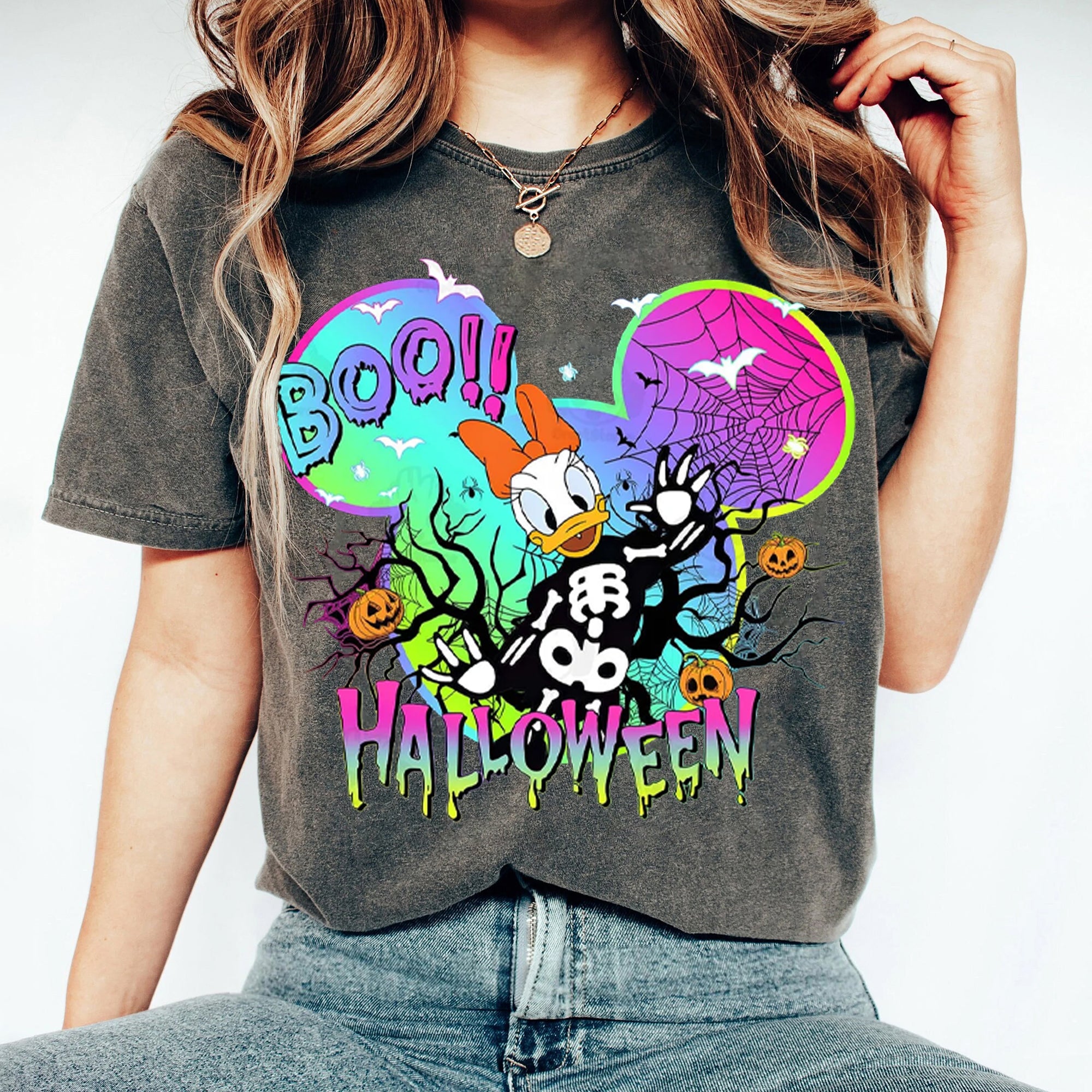Mouse And Friend Halloween 2024 Shirt Bundle, Not So Scary Halloween Shirt, Family Halloween Shirts Shirt DH2407 29