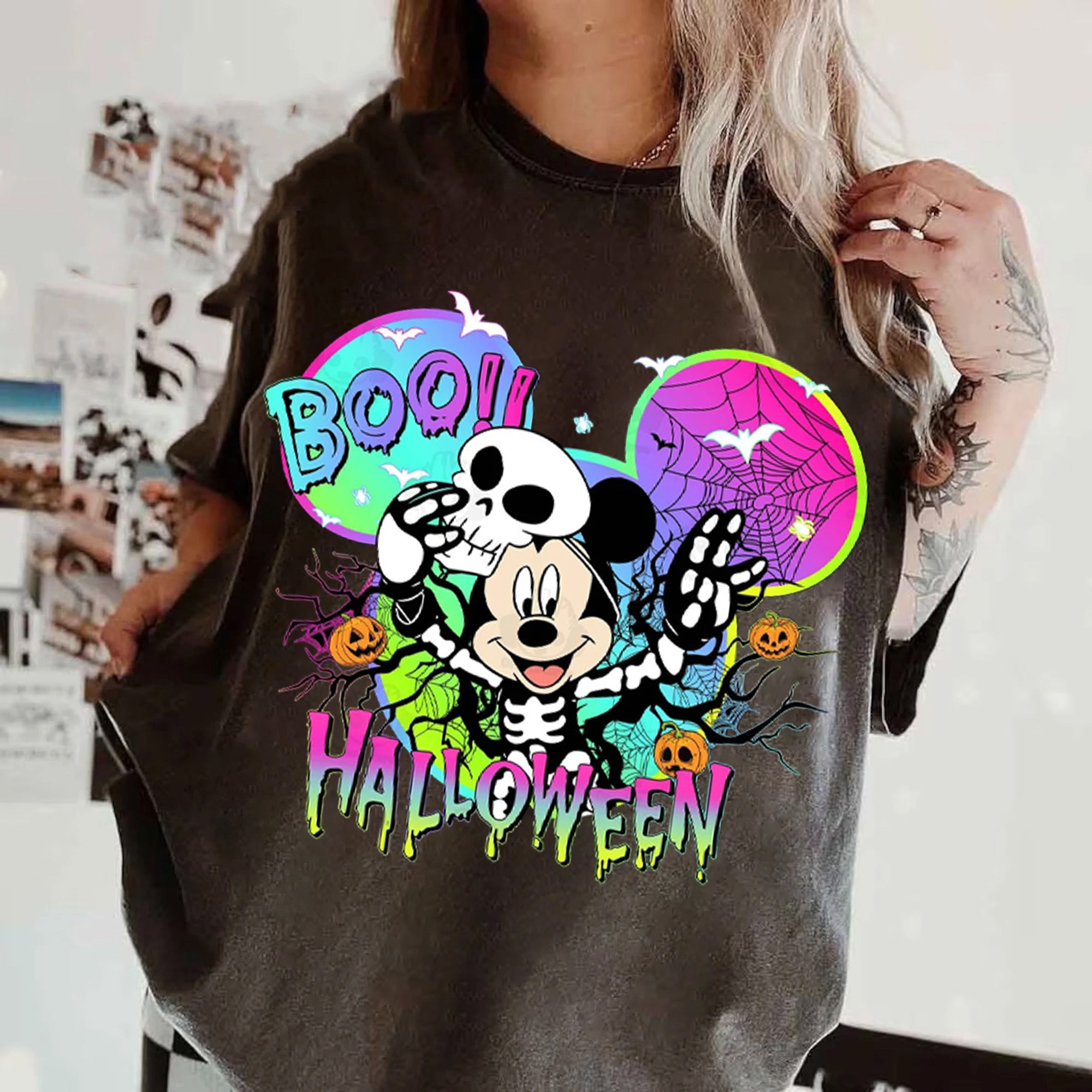 Mouse And Friend Halloween 2024 Shirt Bundle, Not So Scary Halloween Shirt, Family Halloween Shirts Shirt DH2407 30