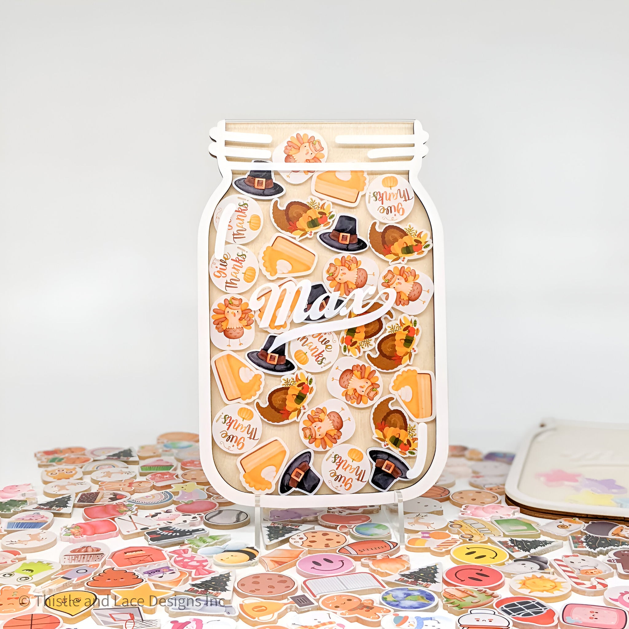 Thanksgiving reward jar tokens, personalized reward jar magnet, reward system, thanksgiving reward tokens, gift for kids, class reward jar rejar