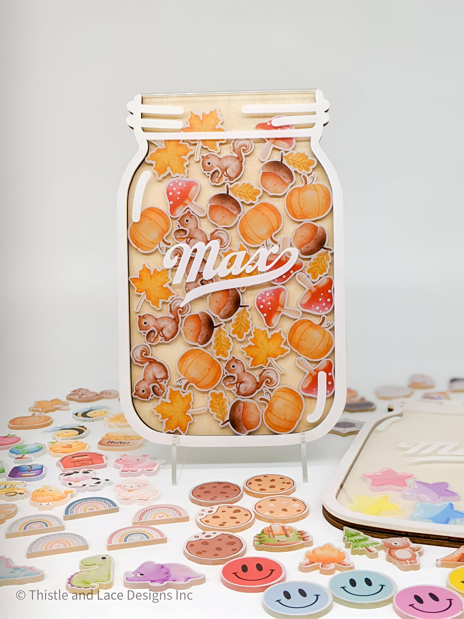Fall reward jar tokens, personalized reward jar, reward system, reward tokens, reward chart, gift for kids, class reward jar, back to school rejar