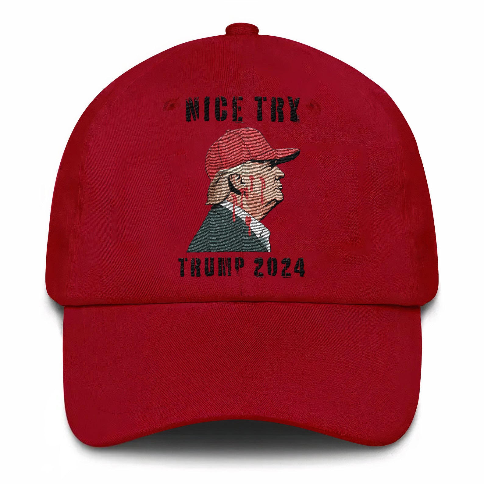 Nice Try Trump 2024 Embroidered Hat #27 Tu4