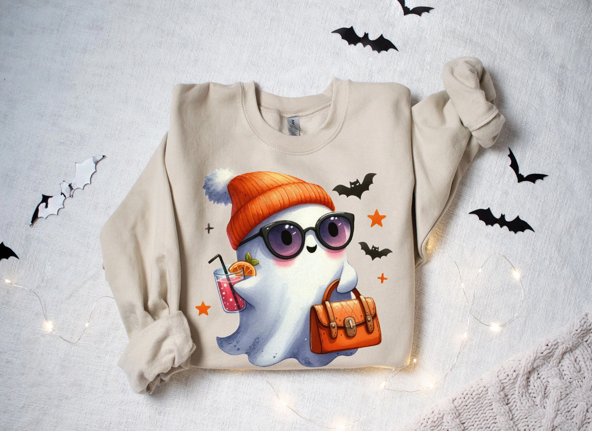 Halloween Ghost Shirt, Cute Ghost Shirt, Womens Halloween Shirt, Cute Fall Shirt, Spooky Season Shirt HW2507 16
