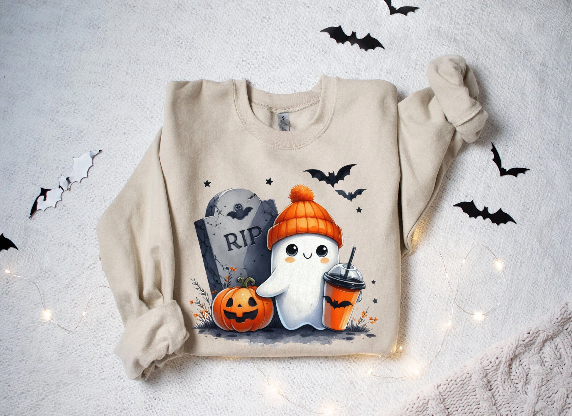 Halloween Ghost Shirt, Cute Ghost Shirt, Womens Halloween Shirt, Cute Fall Shirt, Spooky Season Shirt HW2507 11