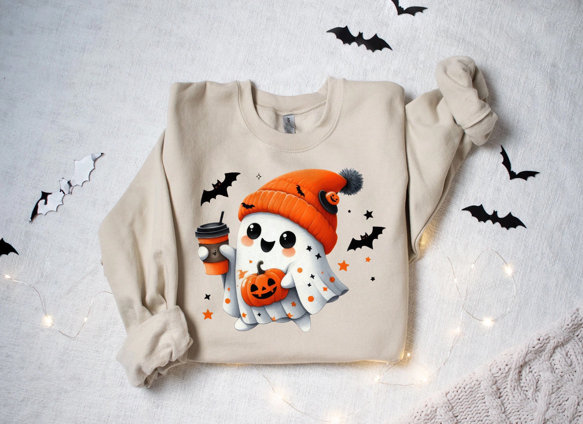 Halloween Ghost Shirt, Cute Ghost Shirt, Womens Halloween Shirt, Cute Fall Shirt, Spooky Season Shirt HW2507 09