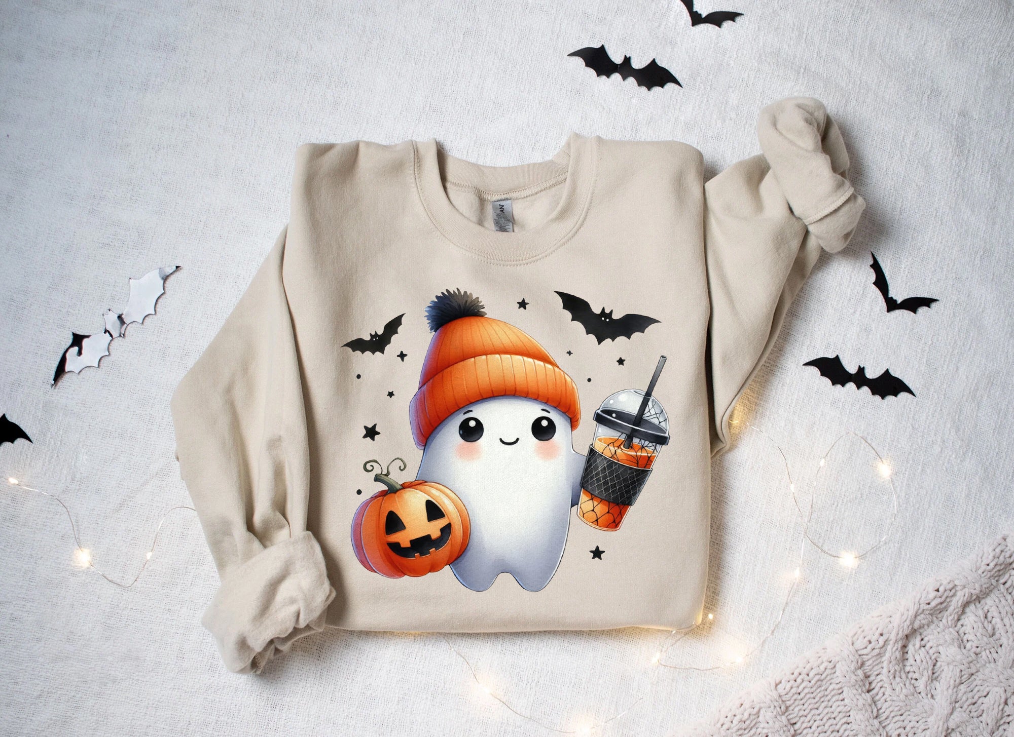 Halloween Ghost Shirt, Cute Ghost Shirt, Womens Halloween Shirt, Cute Fall Shirt, Spooky Season Shirt HW2507 10