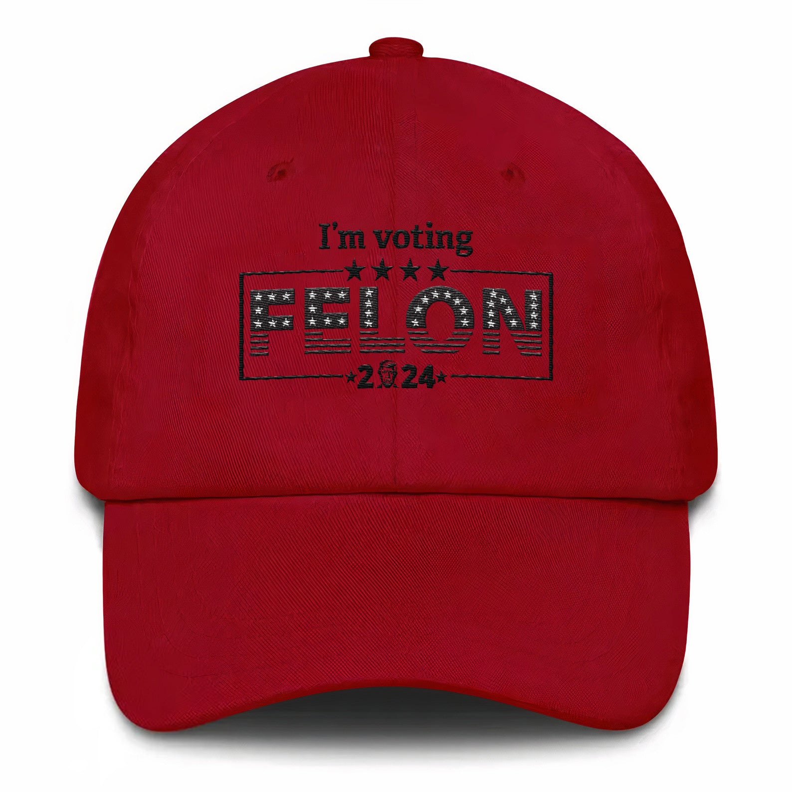 Voting Felon 2024 Black Embroidered Hat #26 Tu4