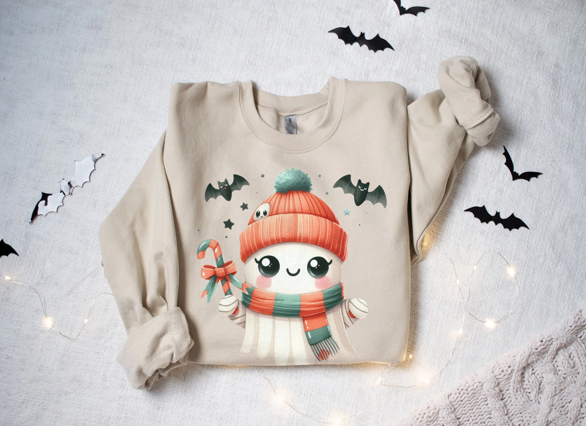 Halloween Ghost Shirt, Cute Ghost Shirt, Womens Halloween Shirt, Cute Fall Shirt, Spooky Season Shirt HW2507 04