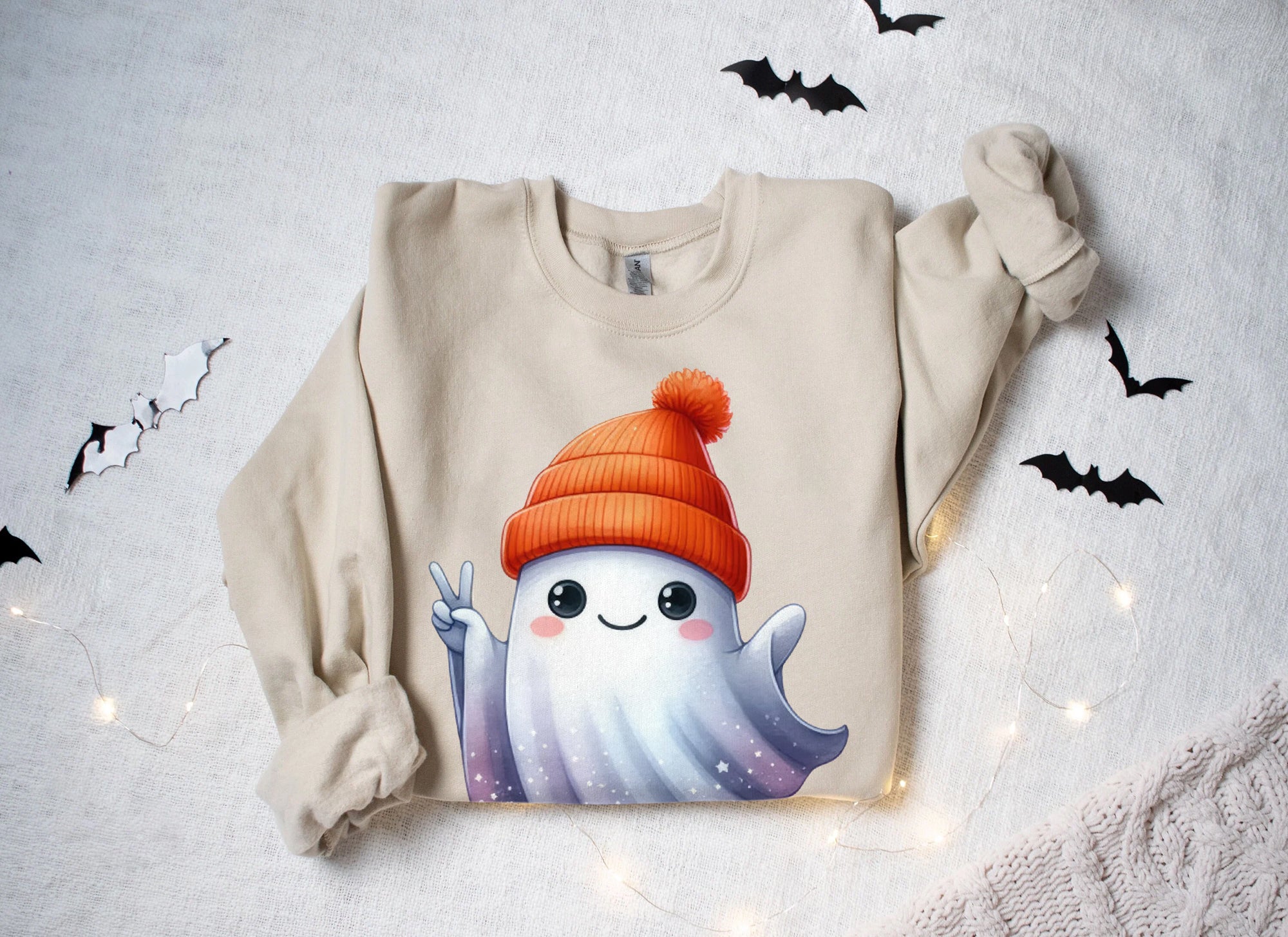 Halloween Ghost Shirt, Cute Ghost Shirt, Womens Halloween Shirt, Cute Fall Shirt, Spooky Season Shirt HW2507 06
