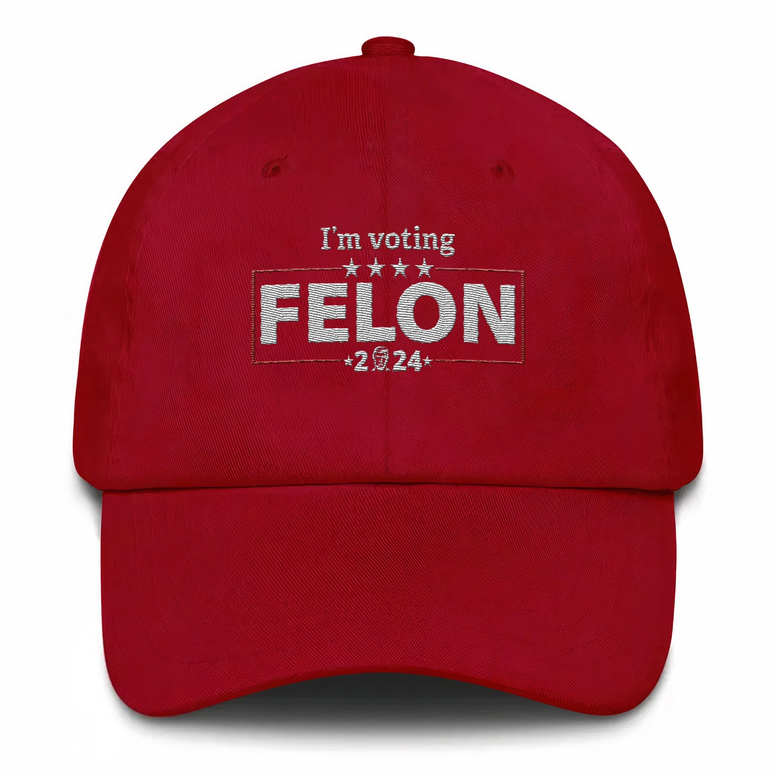 Voting For The Felon Trump 24 Embroidered Hat #36 Tu4