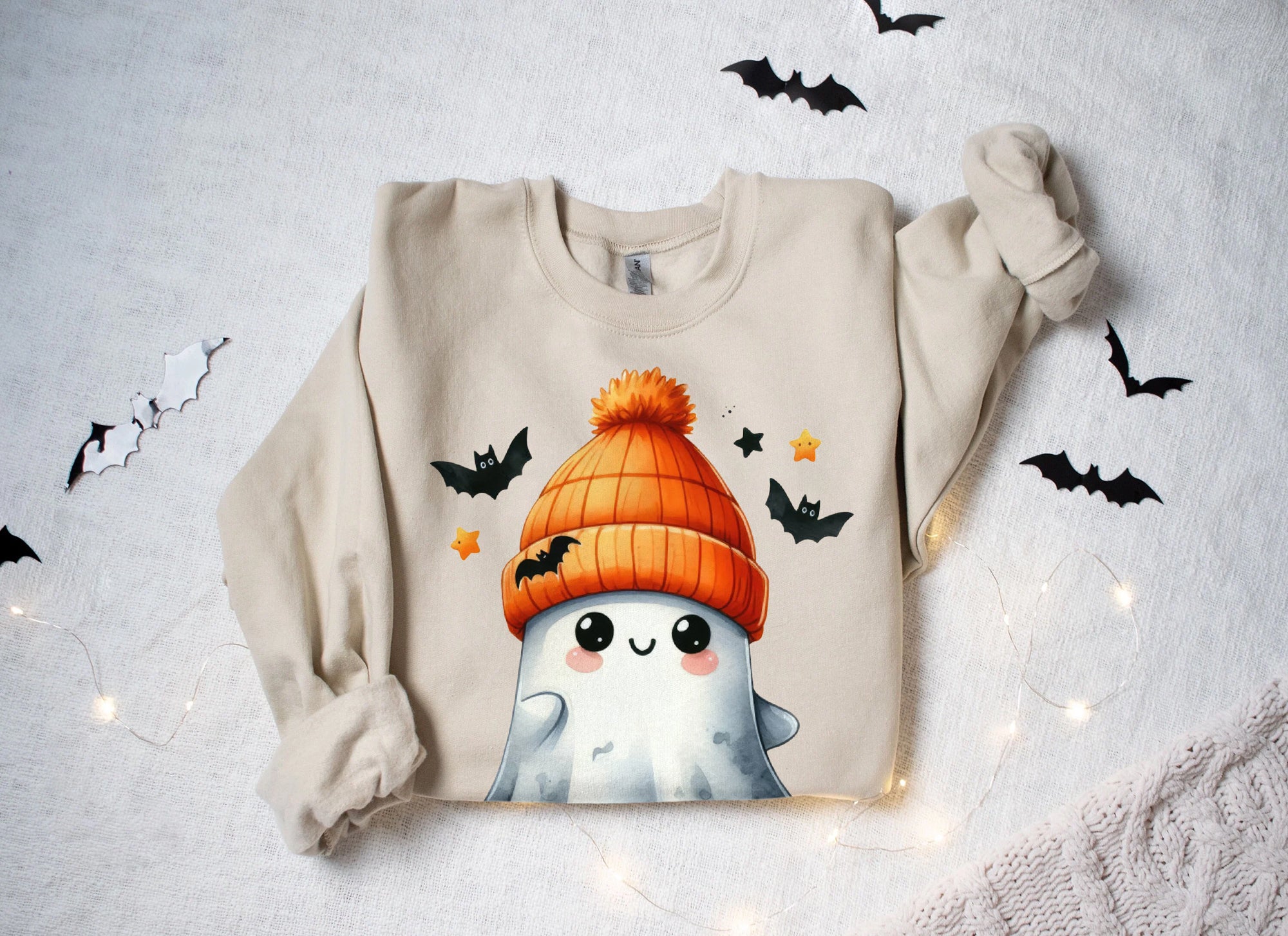 Halloween Ghost Shirt, Cute Ghost Shirt, Womens Halloween Shirt, Cute Fall Shirt, Spooky Season Shirt HW2507 05