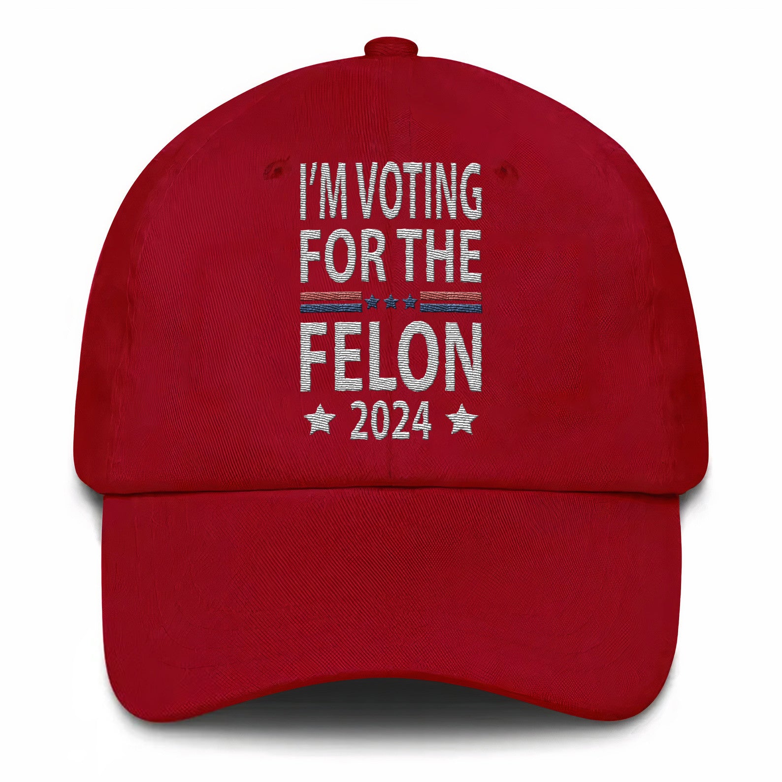 Voting For The Felon Trump 24 Embroidered Hat #21 Tu4