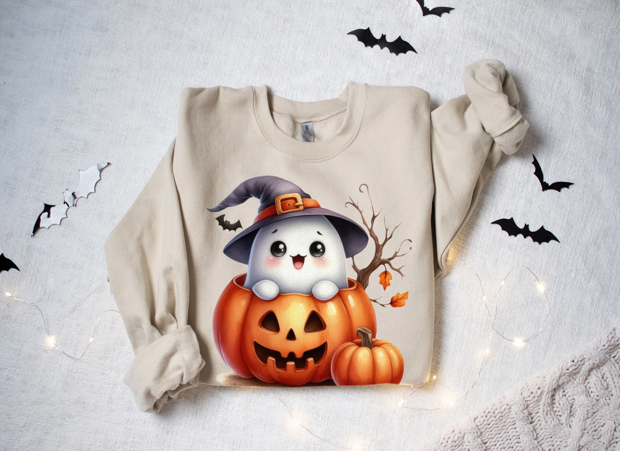 Halloween Ghost Shirt, Cute Ghost Shirt, Womens Halloween Shirt, Cute Fall Shirt, Spooky Season Shirt HW2507 02