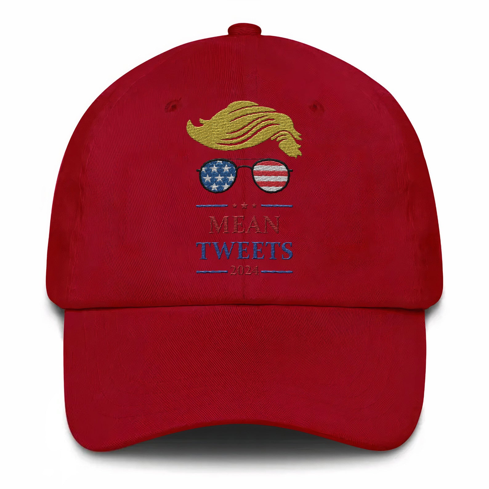 Mean Tweets 24 Trump Embroidered Hat #47 Tu4