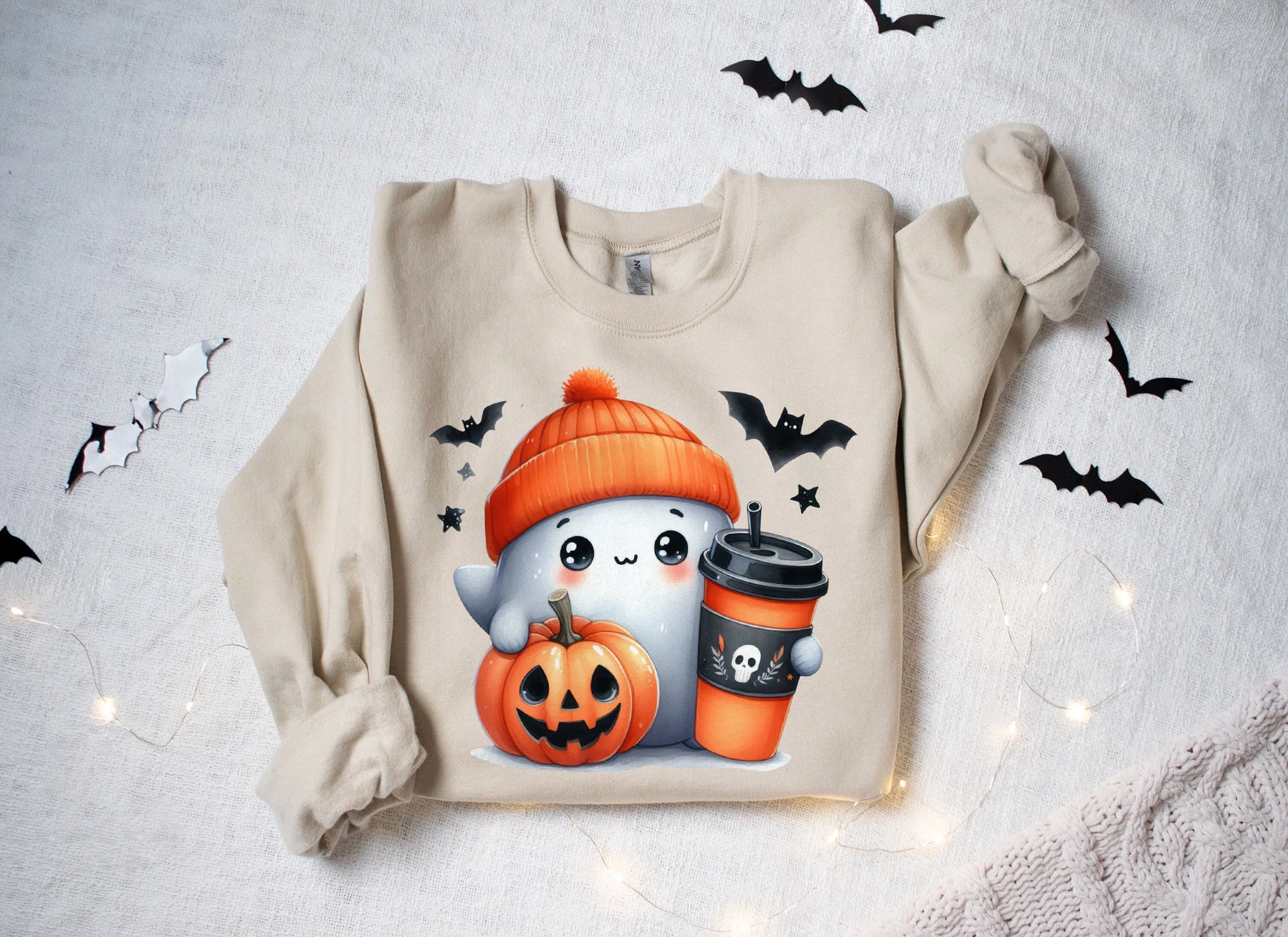 Halloween Ghost Shirt, Cute Ghost Shirt, Womens Halloween Shirt, Cute Fall Shirt, Spooky Season Shirt HW2507 20
