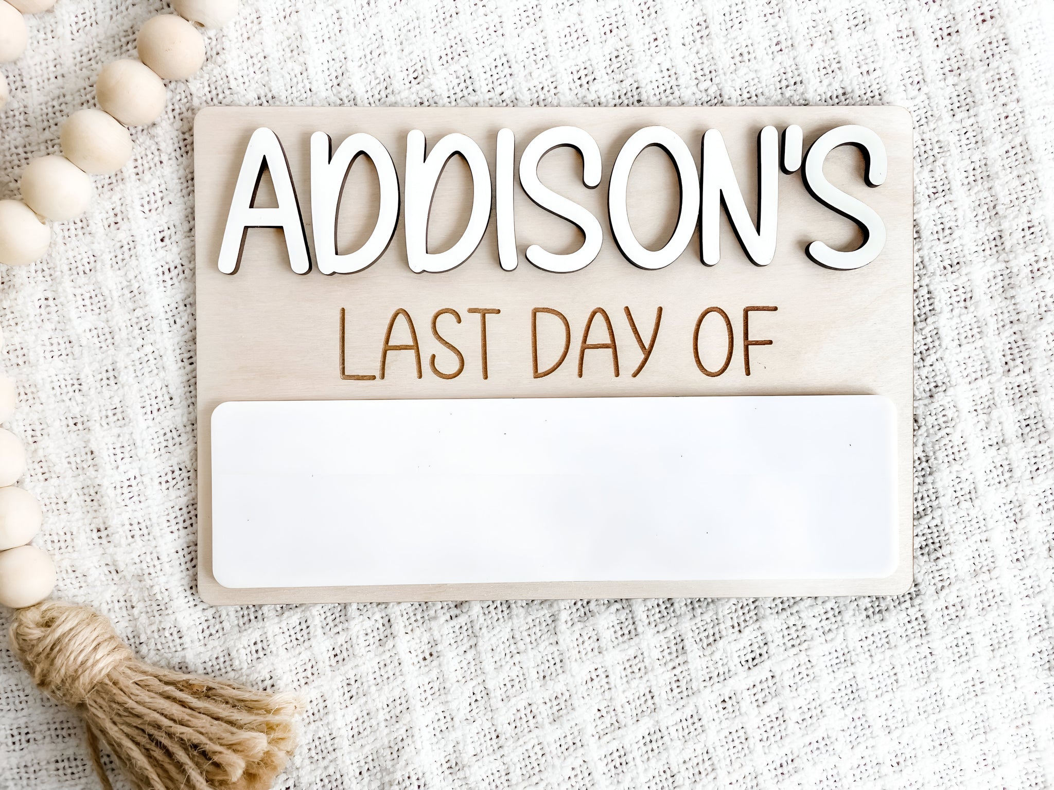 First and Last Day of School Board scsign1