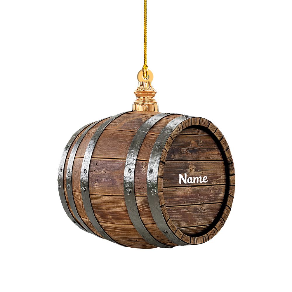 Barrel Oak Whiskey Christmas Ornament, Xmas Tree Decor, Loved Barrel Oak Whiskey Ornament, Christmas Hanging Ornament Gift HAOR0611