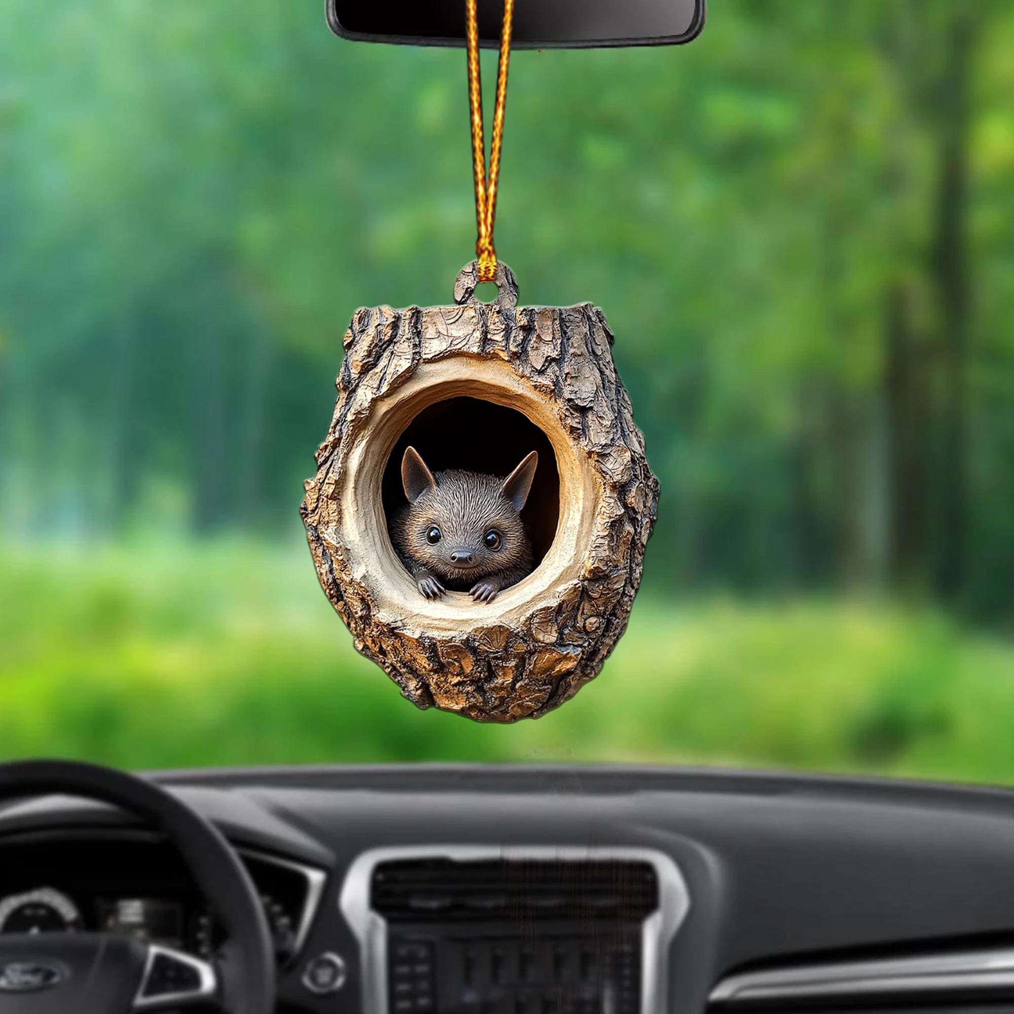 Bat 2D Flat Ornament, Bat Christmas Ornament, Bat Rearview Mirror Car Ornament, Bat Ornament Holiday Gift HAOR0611