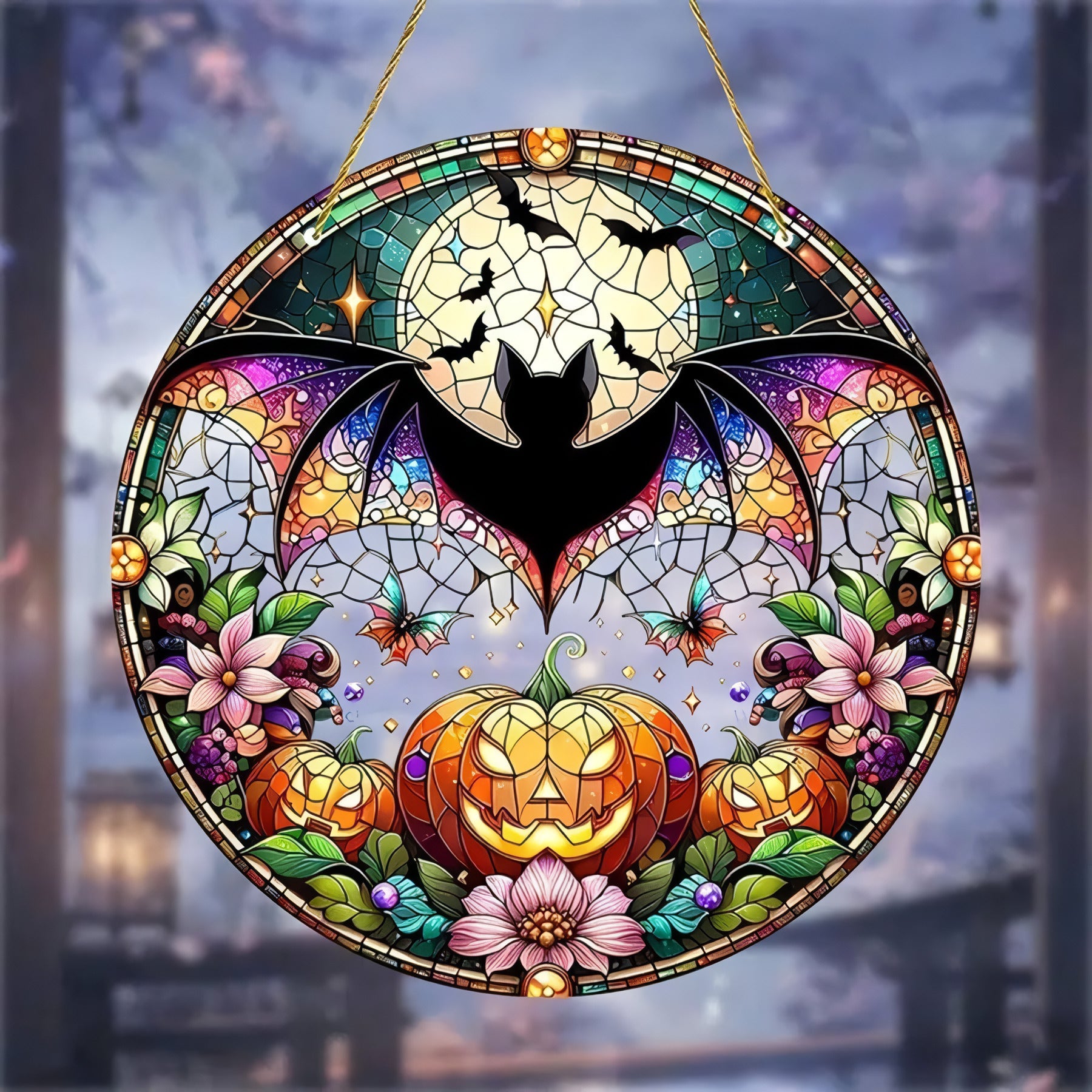 Bat Suncatcher Ornament Halloween Gifts 1 ORHA2208