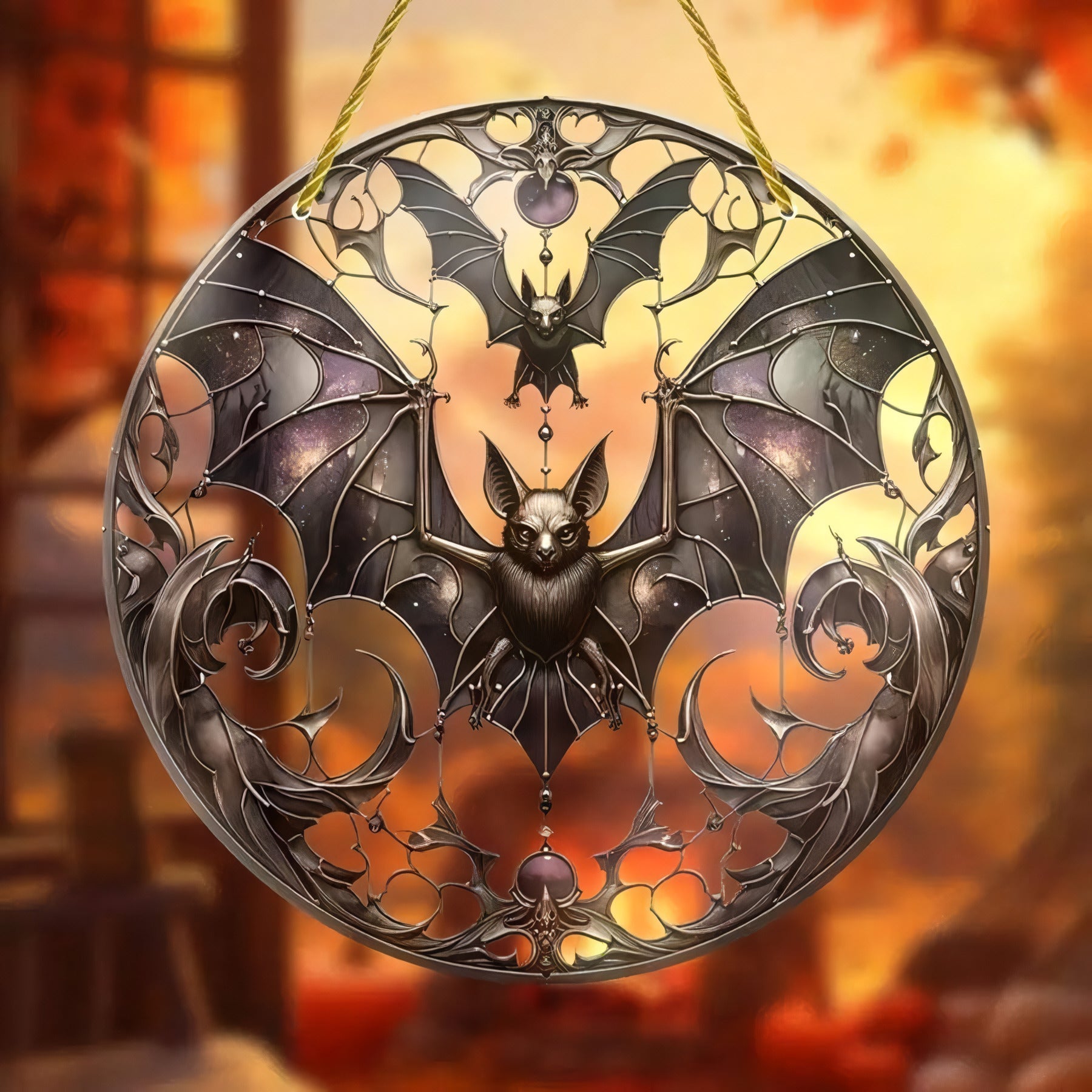 Bat Suncatcher Ornament Halloween Gifts 3 ORHA2208